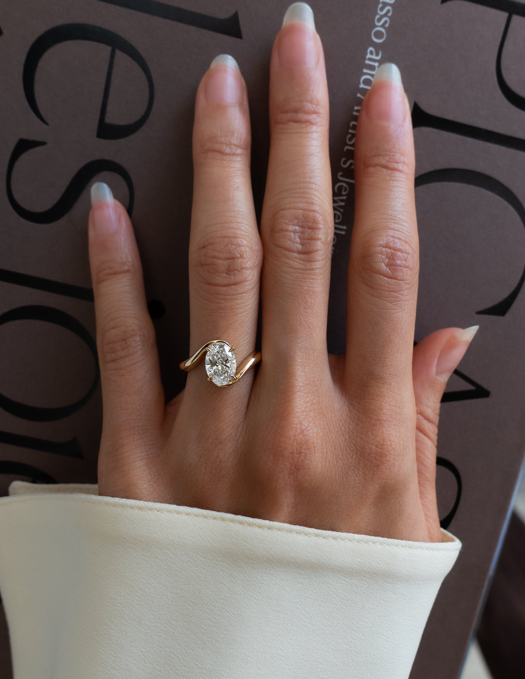 Oval Solitaire Lab Grown Diamond Engagement Ring