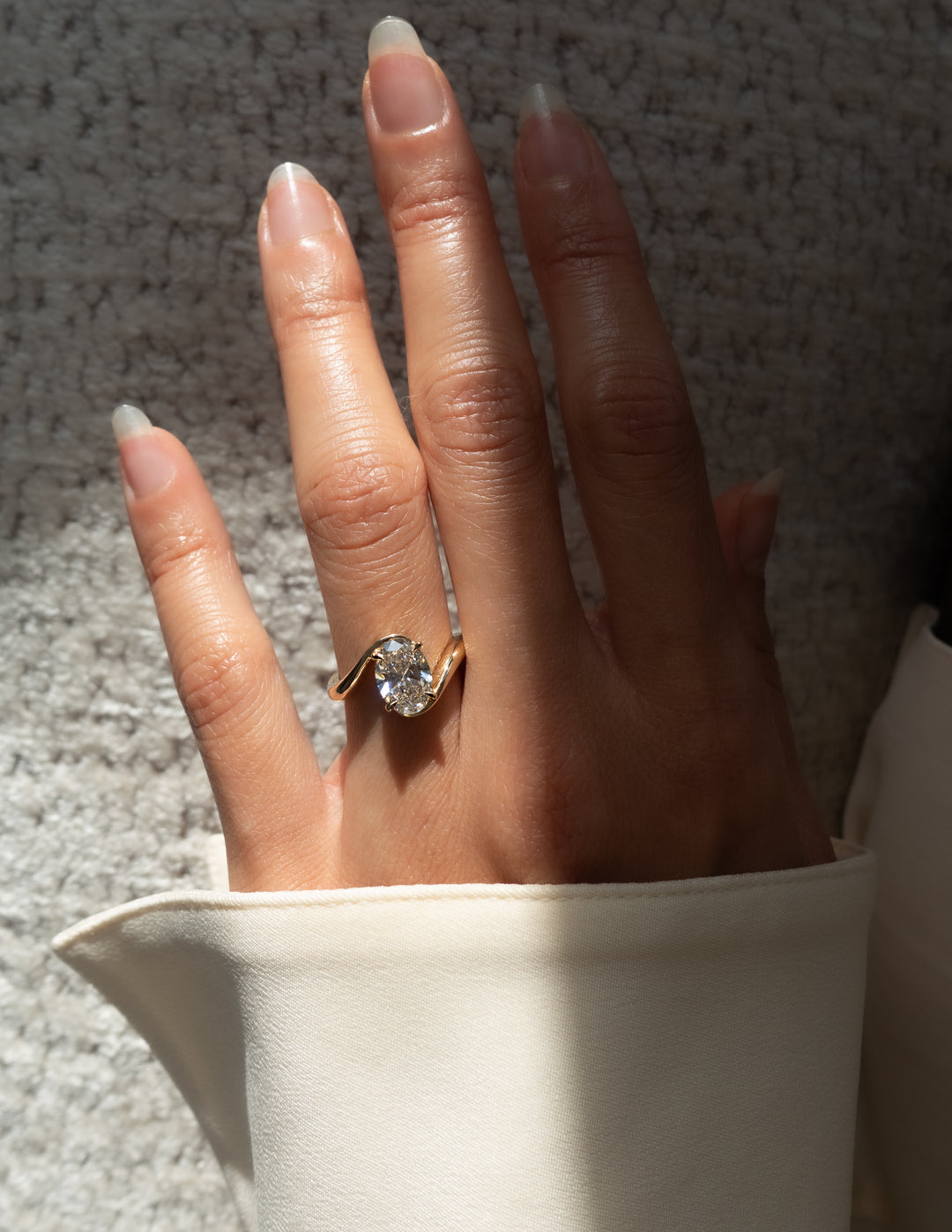 Oval Solitaire Lab Grown Diamond Engagement Ring