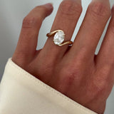 Oval Solitaire Lab Grown Diamond Engagement Ring