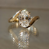Oval Solitaire Lab Grown Diamond Engagement Ring