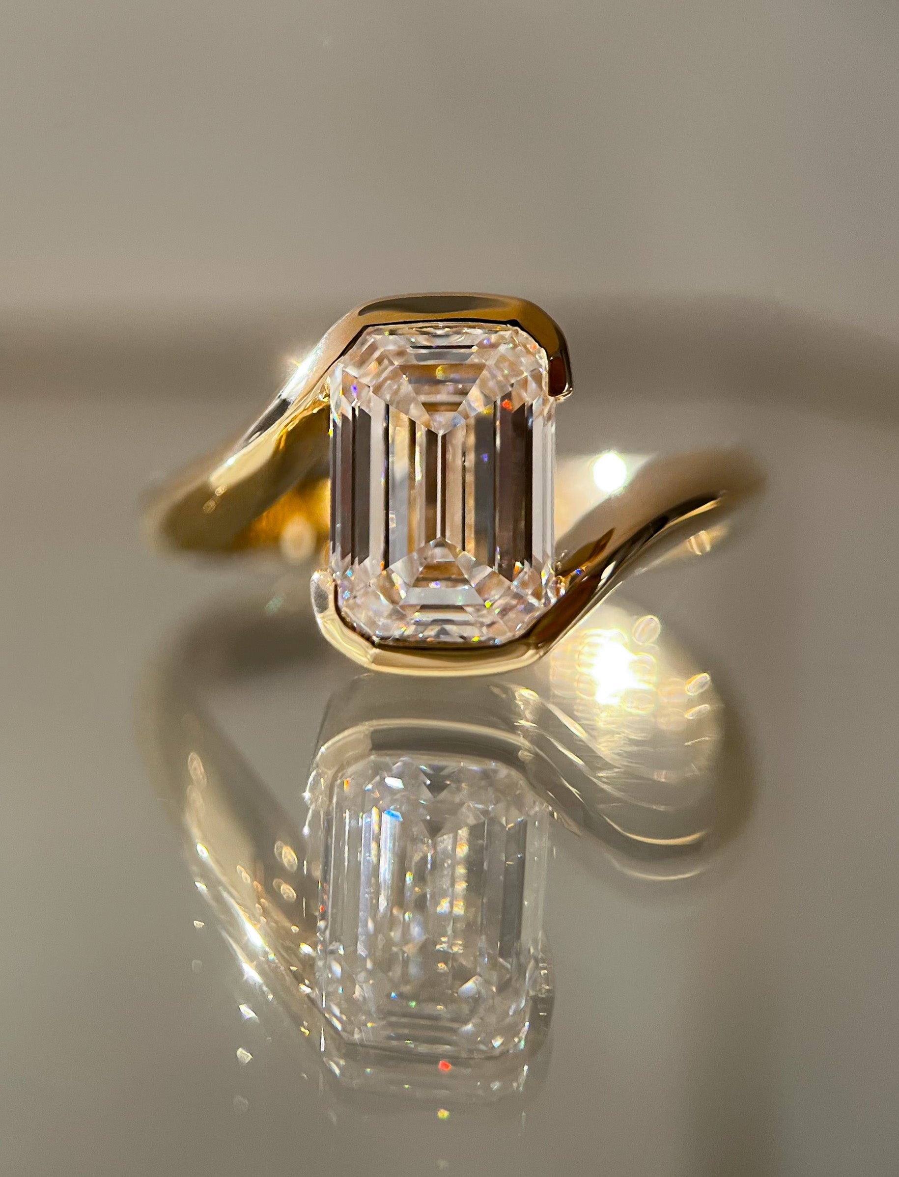 Oval Solitaire Lab Grown Diamond Engagement Ring