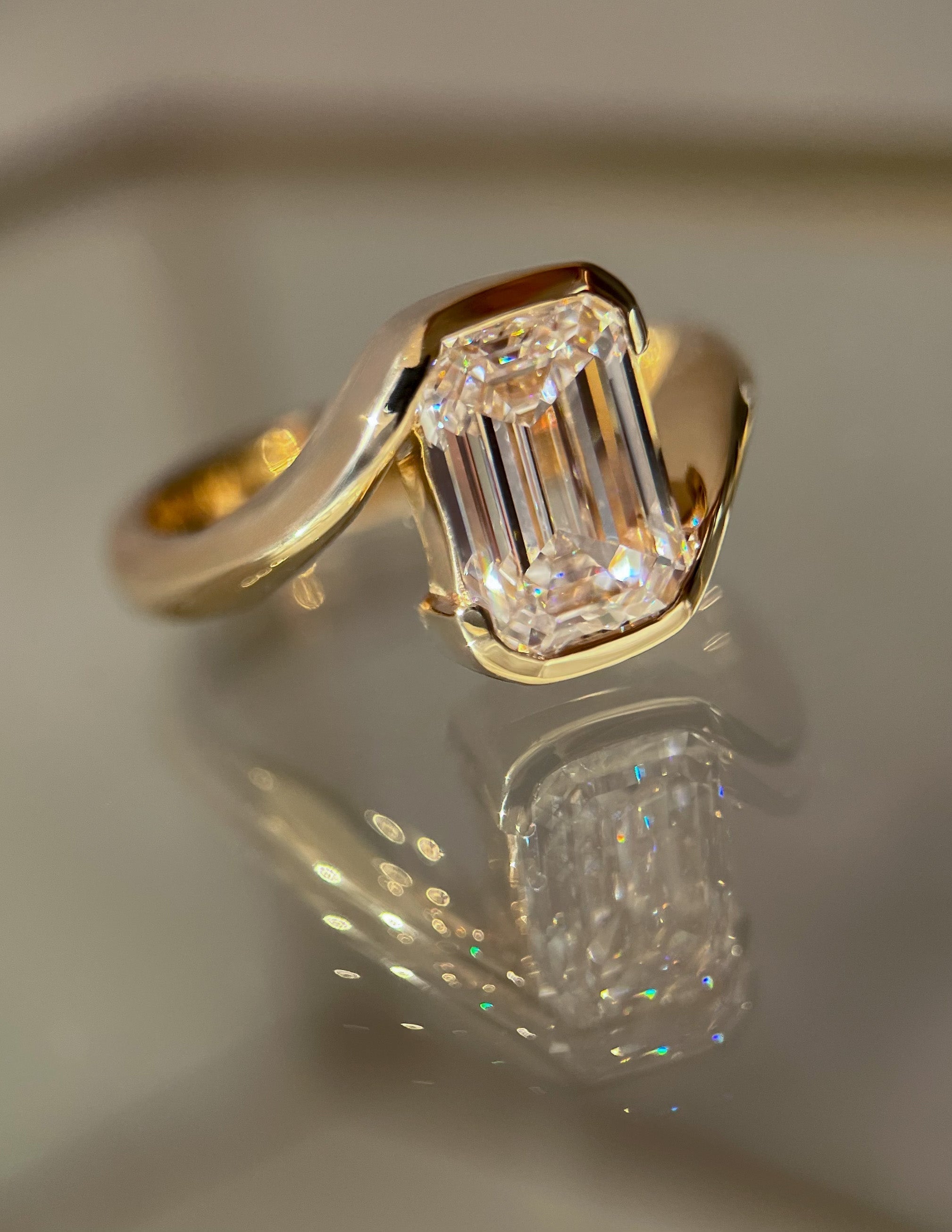 Oval Solitaire Lab Grown Diamond Engagement Ring
