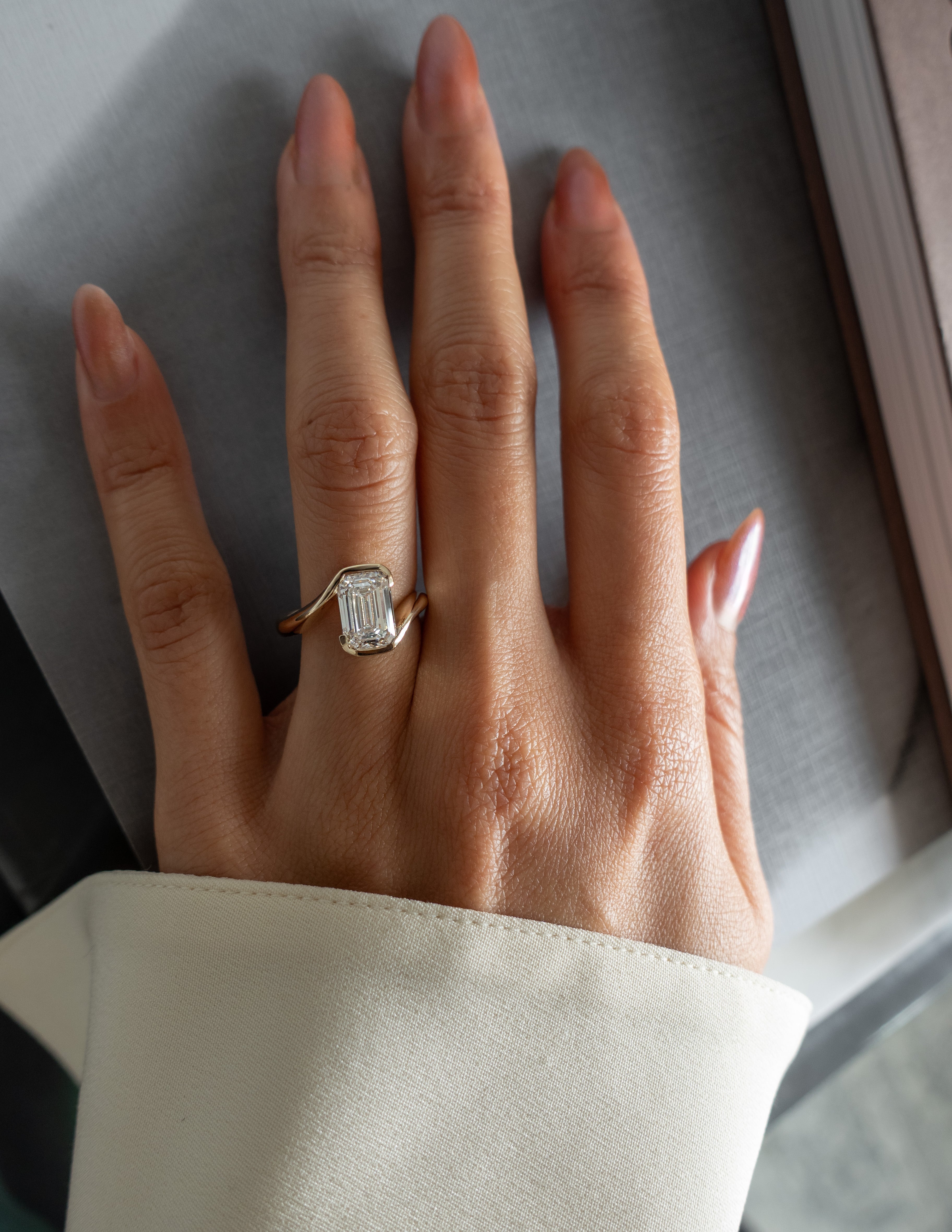 Oval Solitaire Lab Grown Diamond Engagement Ring