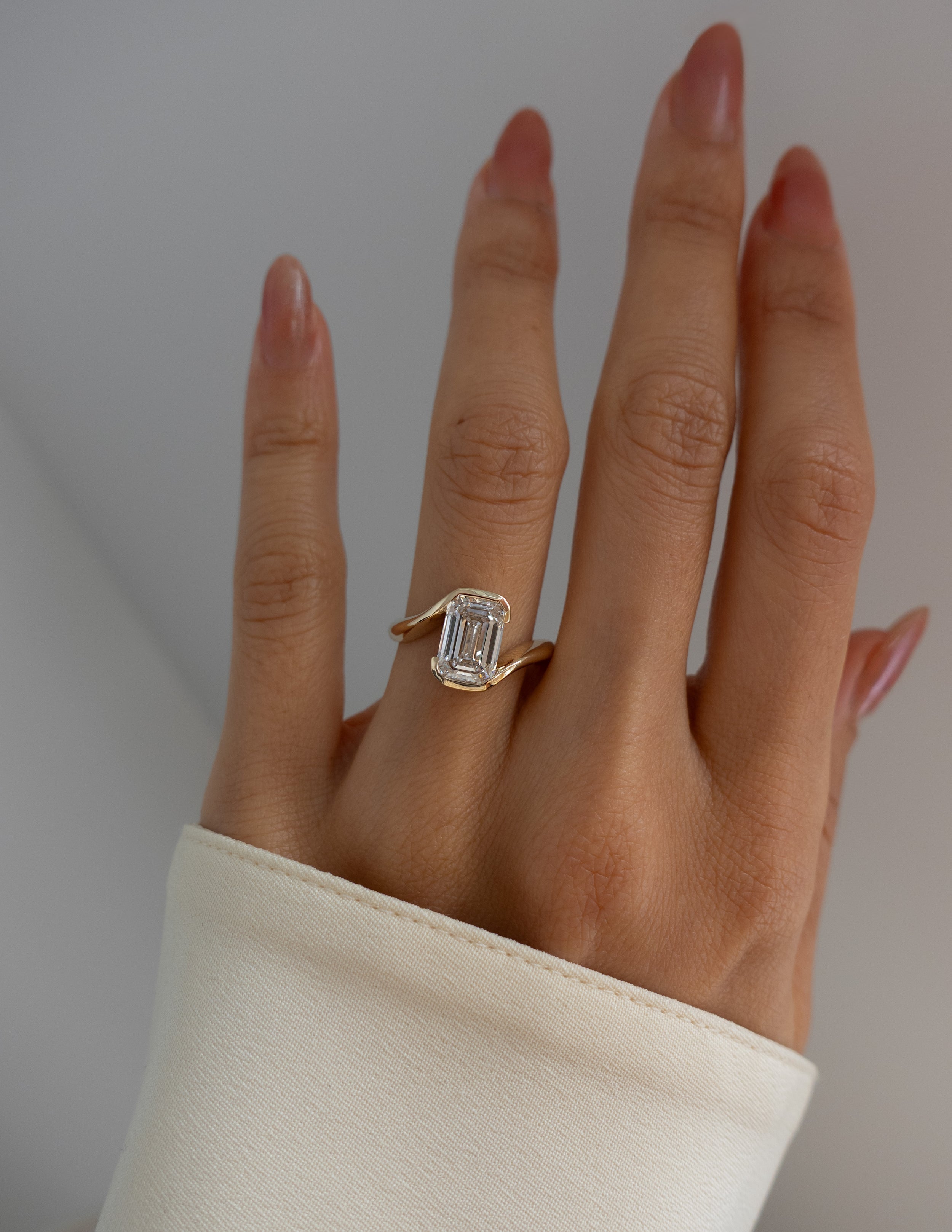 Oval Solitaire Lab Grown Diamond Engagement Ring