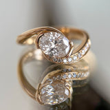 Oval Solitaire Lab Grown Diamond Engagement Ring