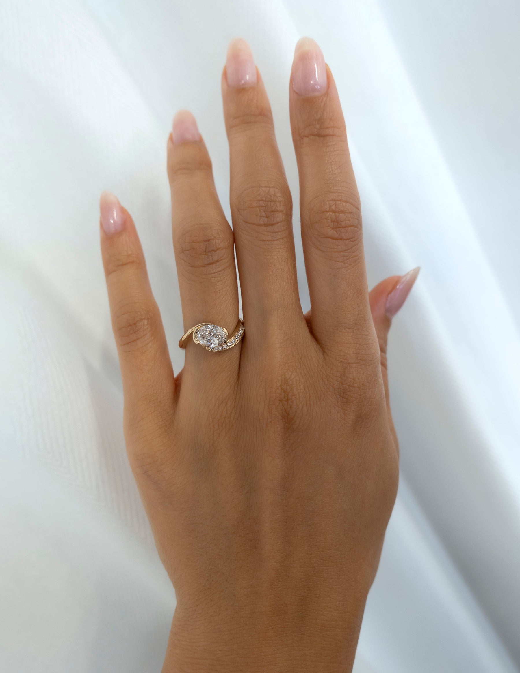 Oval Solitaire Lab Grown Diamond Engagement Ring