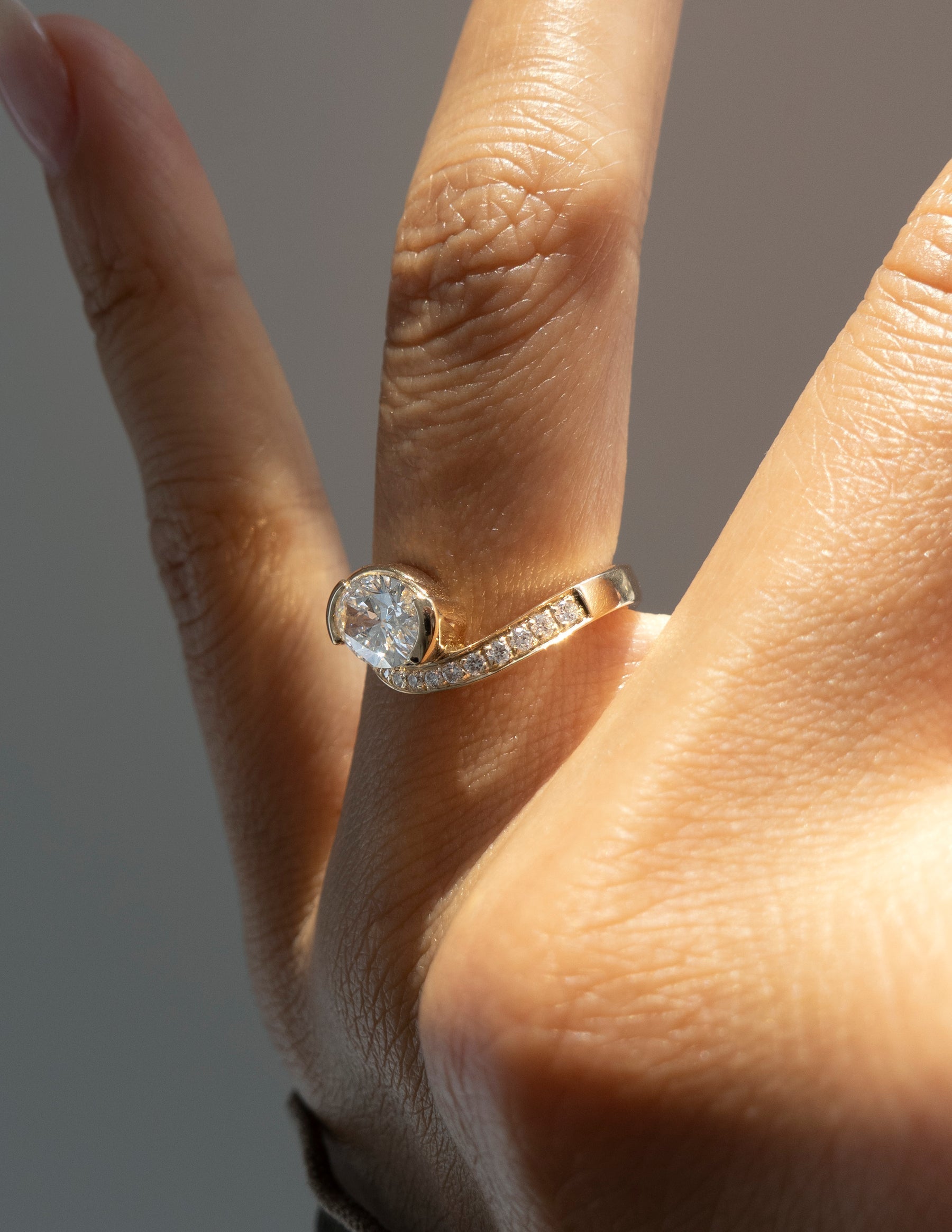 Oval Solitaire Lab Grown Diamond Engagement Ring