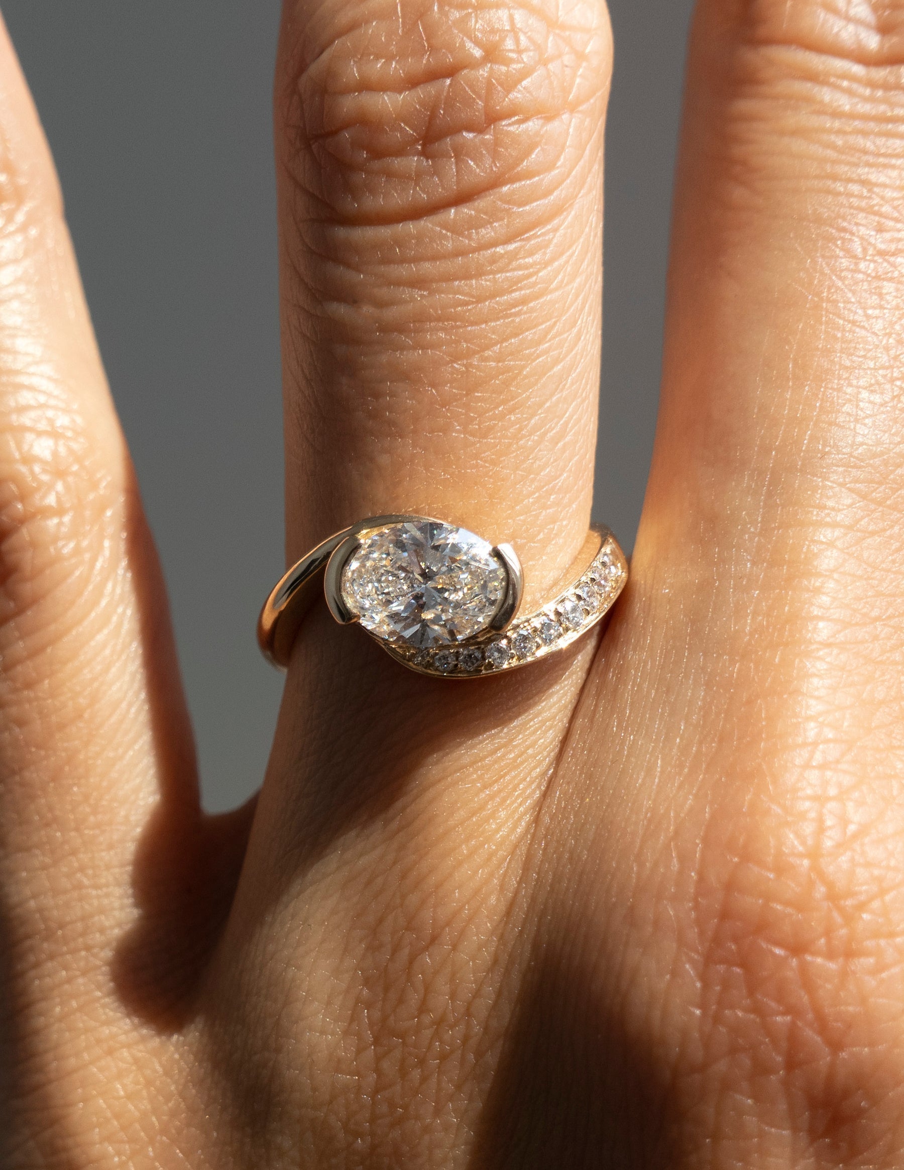 Oval Solitaire Lab Grown Diamond Engagement Ring