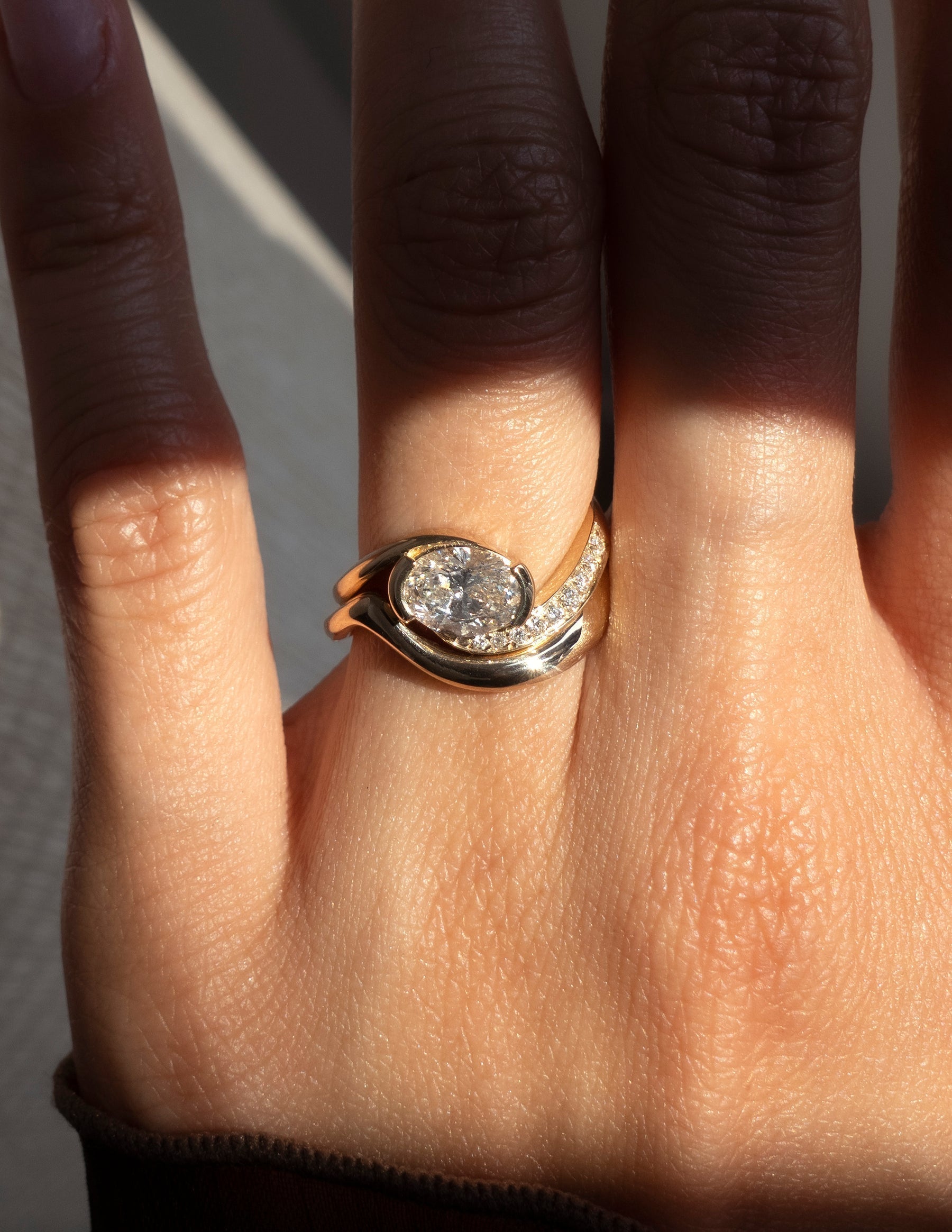 Oval Solitaire Lab Grown Diamond Engagement Ring