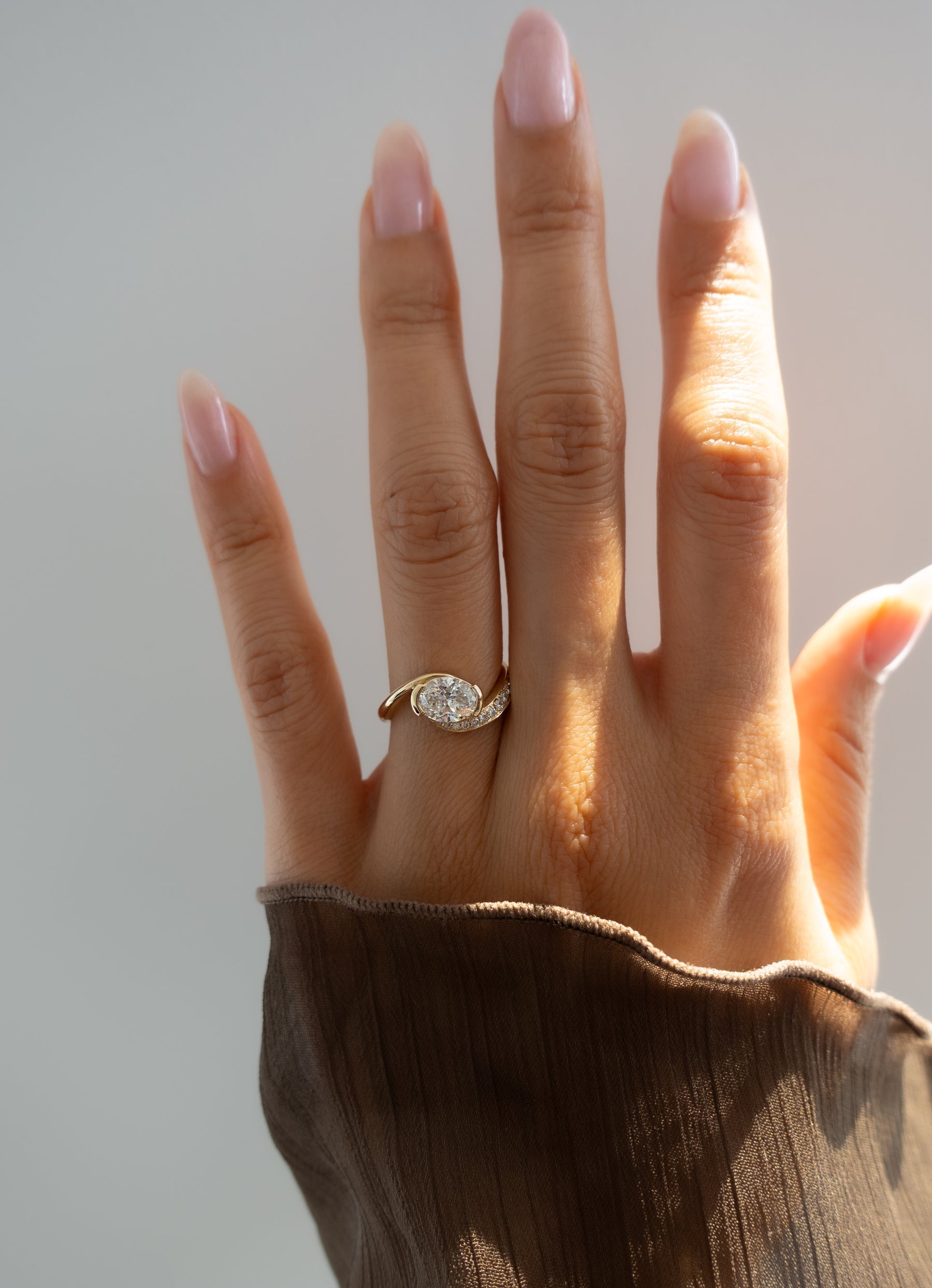 Oval Solitaire Lab Grown Diamond Engagement Ring