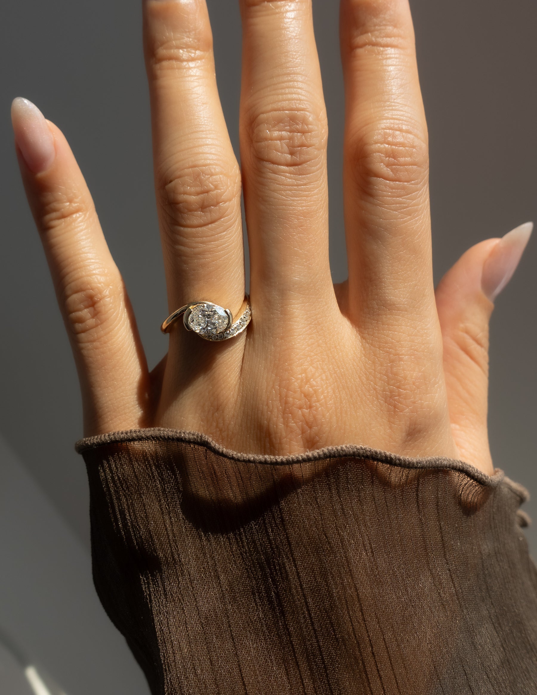 Oval Solitaire Lab Grown Diamond Engagement Ring