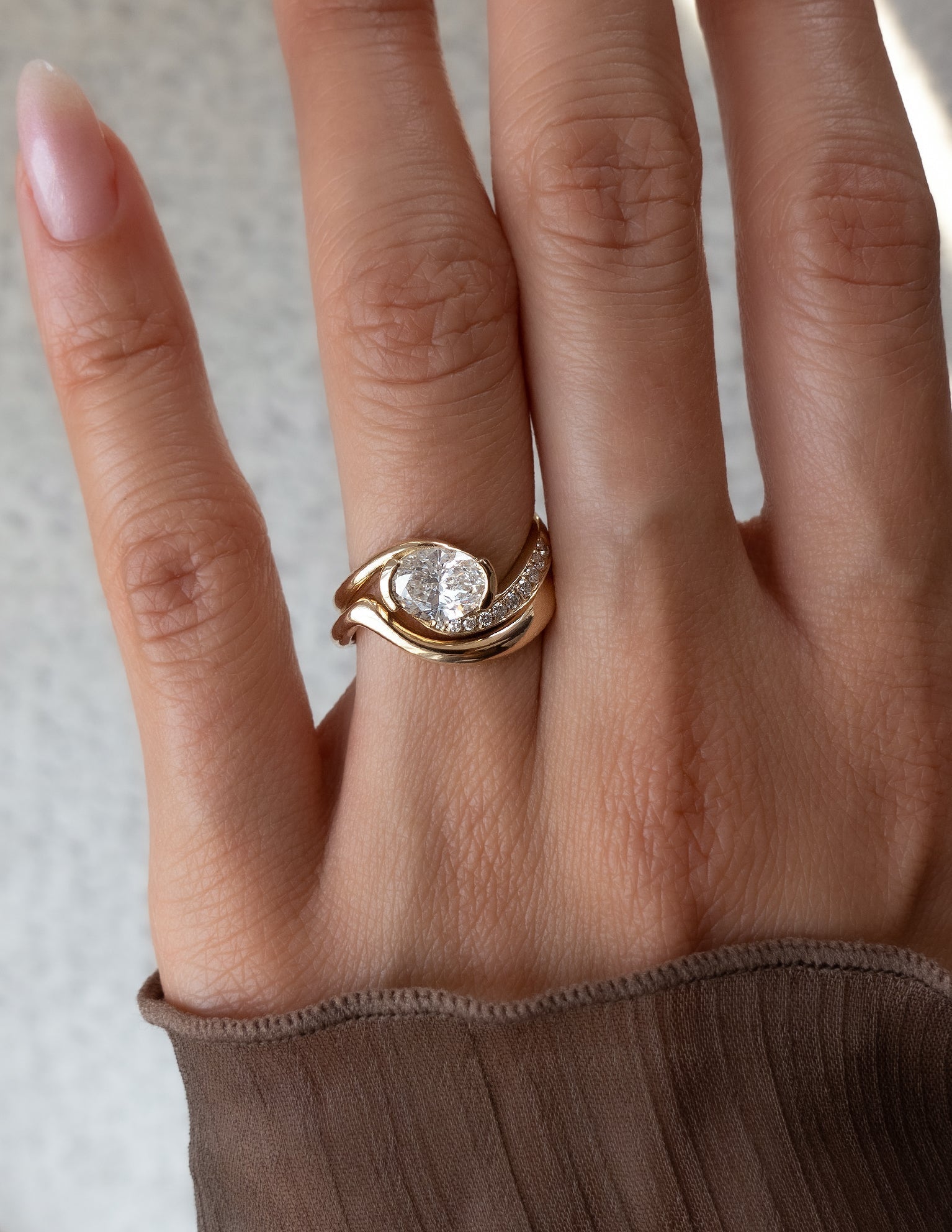 Oval Solitaire Lab Grown Diamond Engagement Ring