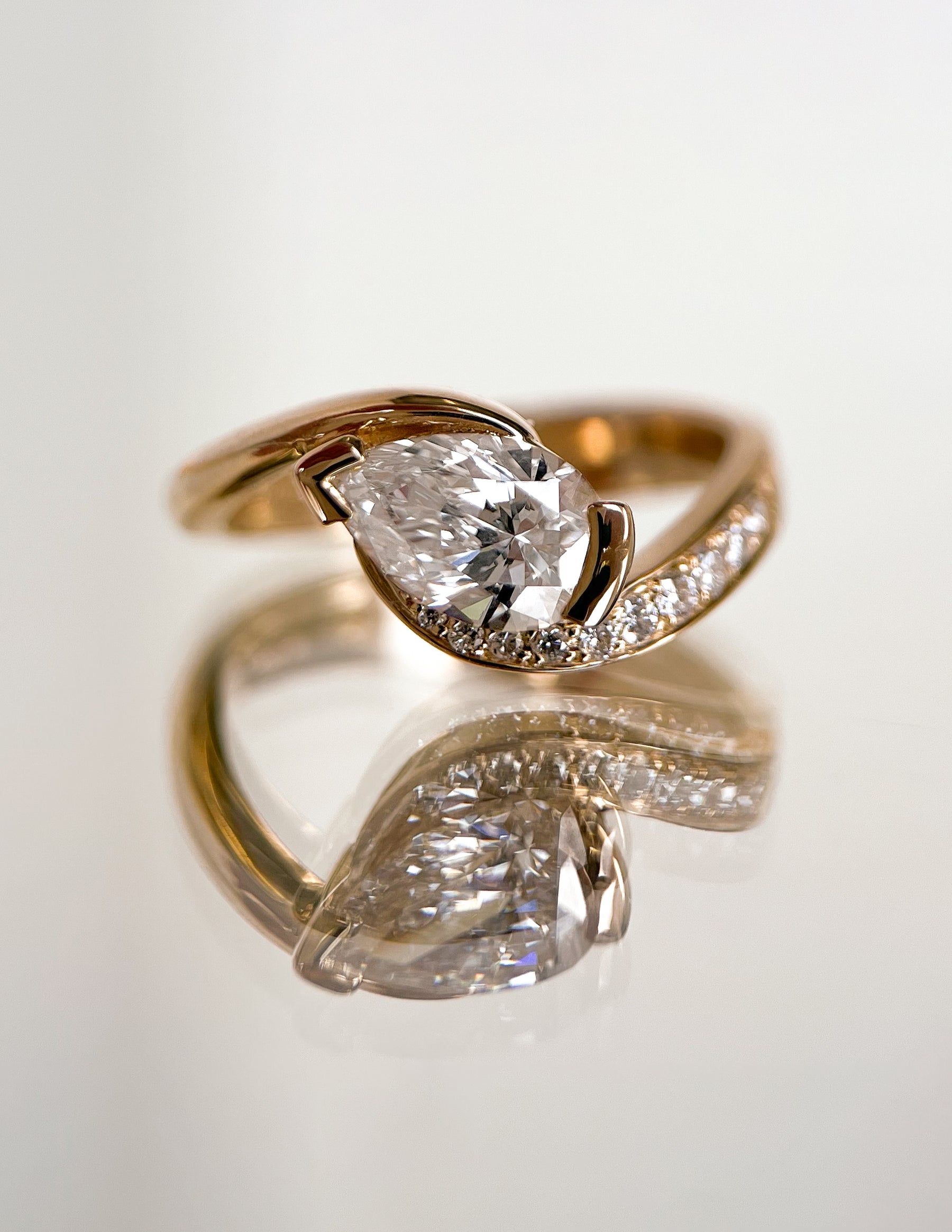 Oval Solitaire Lab Grown Diamond Engagement Ring