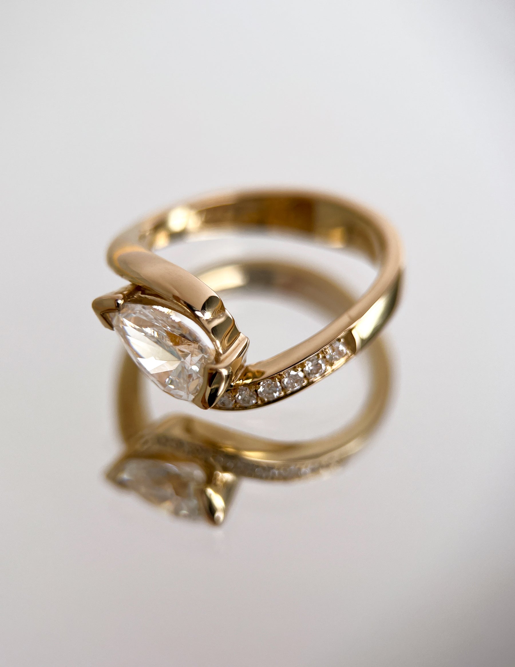Oval Solitaire Lab Grown Diamond Engagement Ring