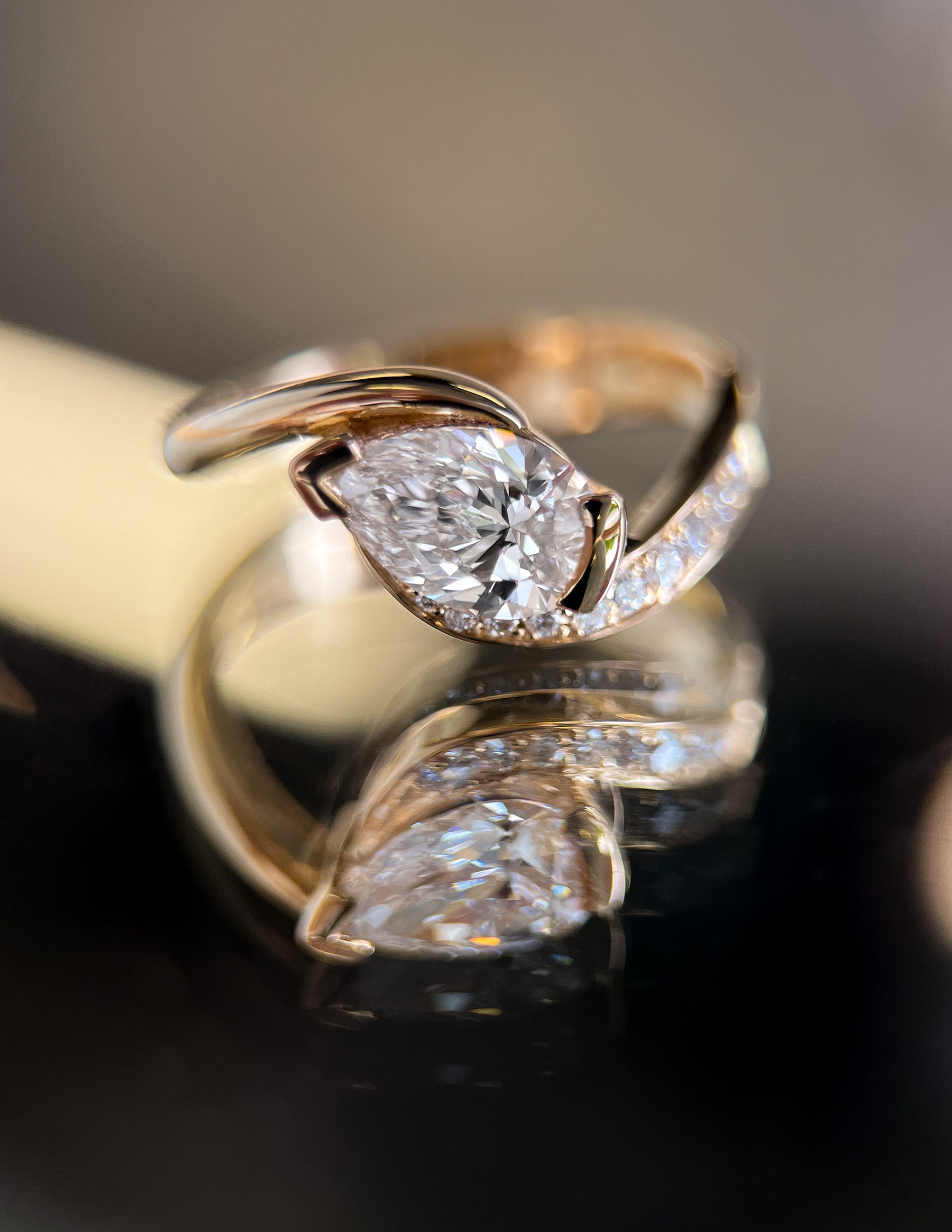 Oval Solitaire Lab Grown Diamond Engagement Ring