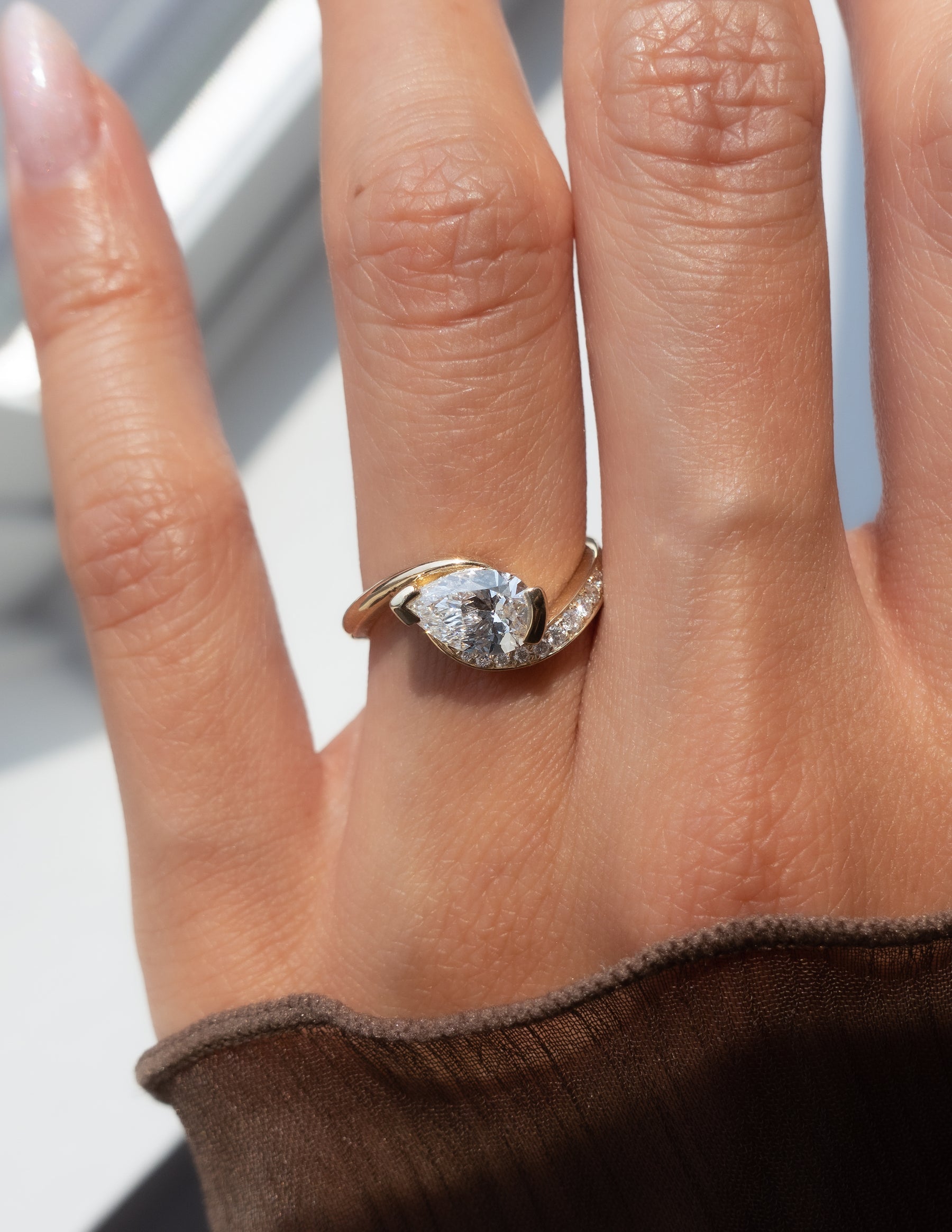 Oval Solitaire Lab Grown Diamond Engagement Ring
