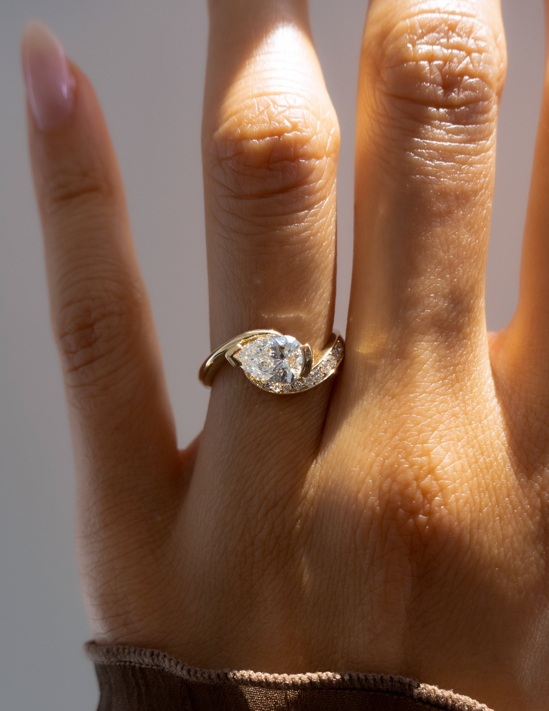 Oval Solitaire Lab Grown Diamond Engagement Ring