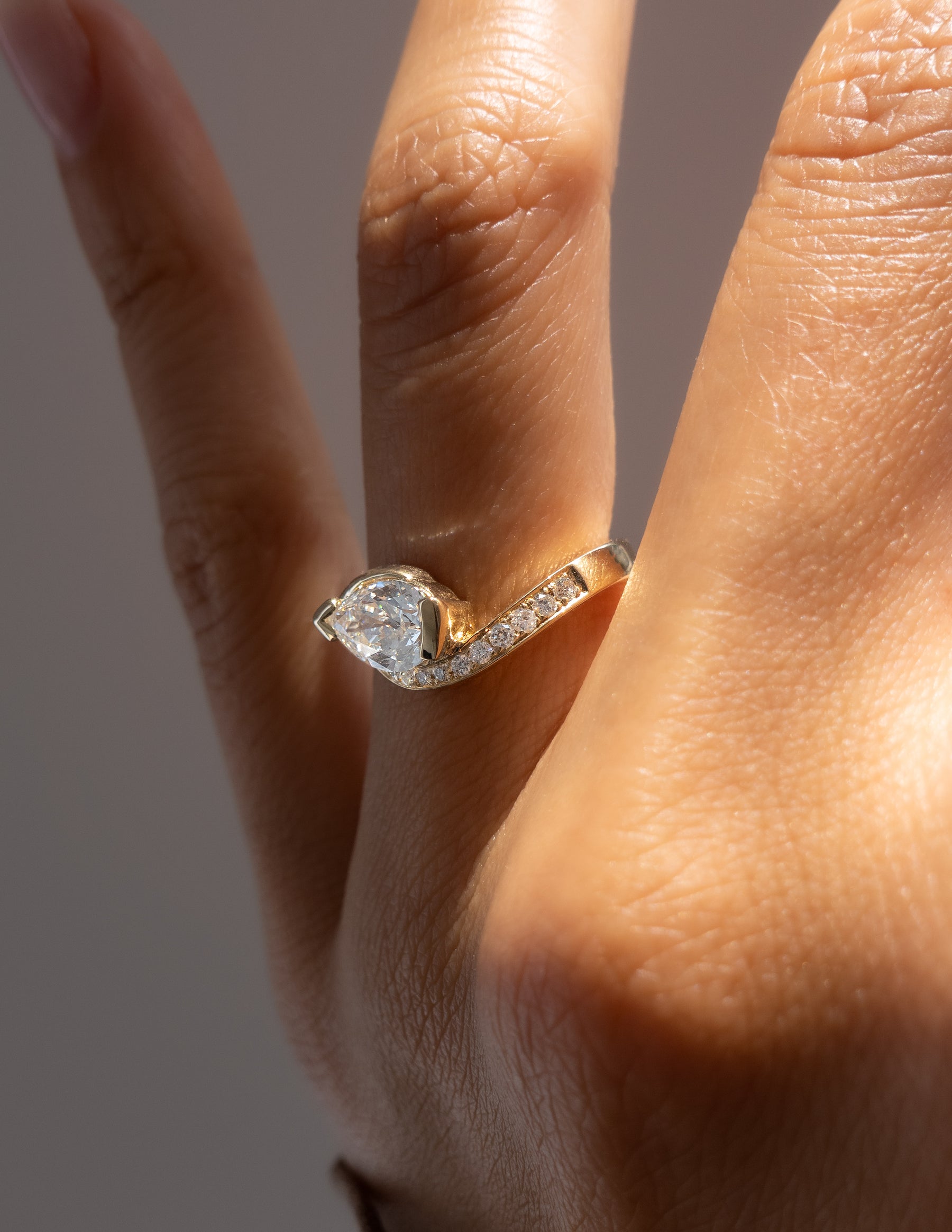Oval Solitaire Lab Grown Diamond Engagement Ring