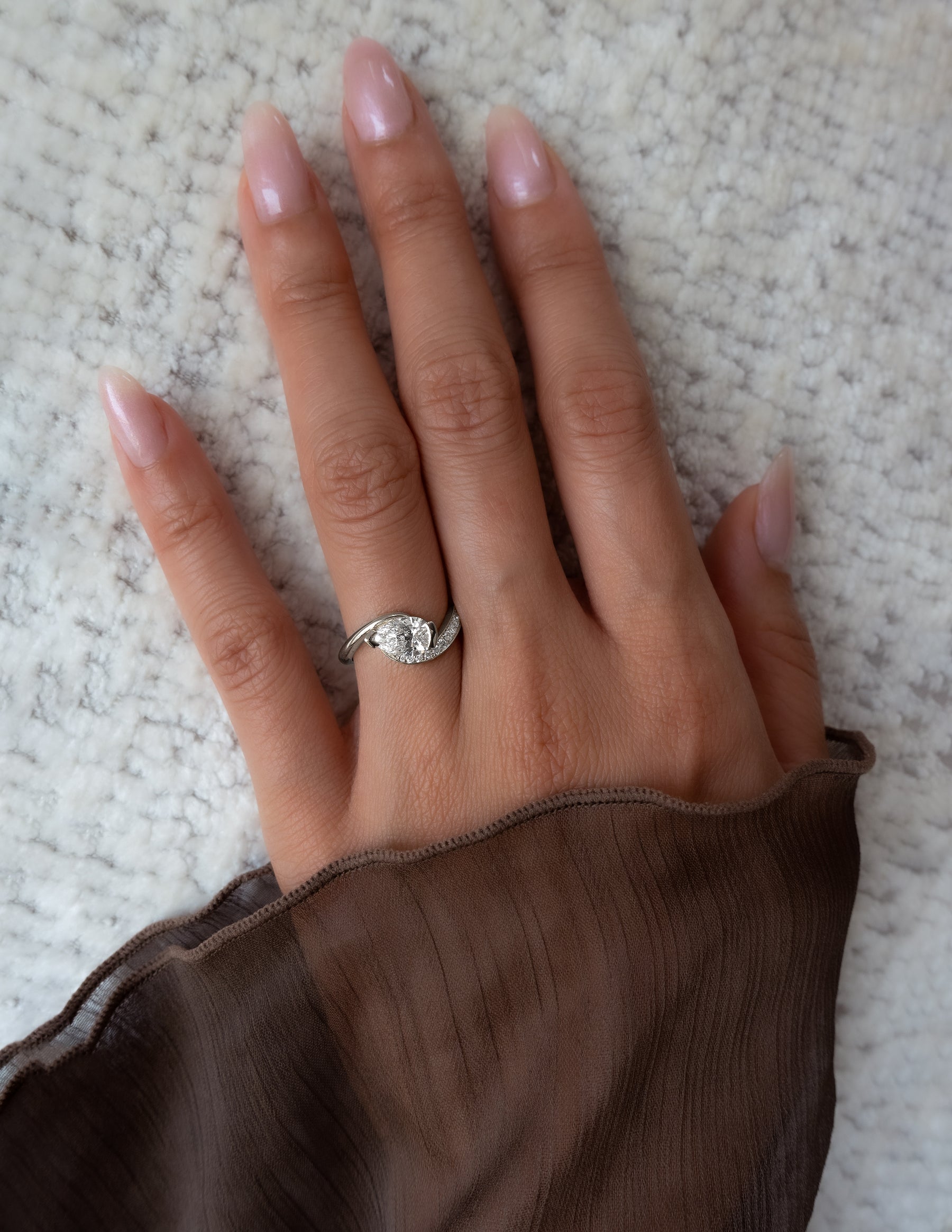Oval Solitaire Lab Grown Diamond Engagement Ring