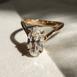 Oval Solitaire Lab Grown Diamond Engagement Ring