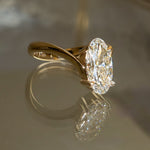 Oval Solitaire Lab Grown Diamond Engagement Ring