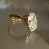 Oval Solitaire Lab Grown Diamond Engagement Ring