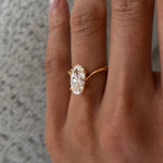 Oval Solitaire Lab Grown Diamond Engagement Ring