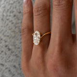 Oval Solitaire Lab Grown Diamond Engagement Ring