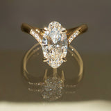 Oval Solitaire Lab Grown Diamond Engagement Ring