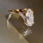 Oval Solitaire Lab Grown Diamond Engagement Ring