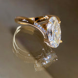 Oval Solitaire Lab Grown Diamond Engagement Ring