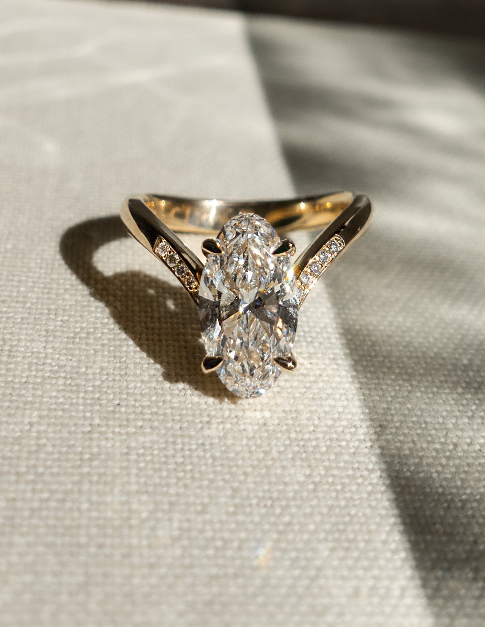 Oval Solitaire Lab Grown Diamond Engagement Ring