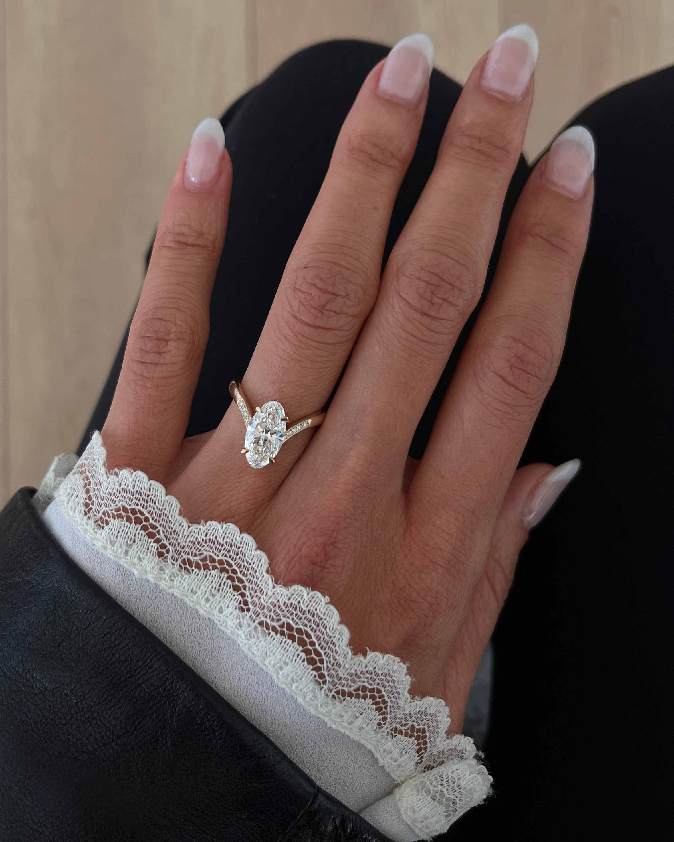 Oval Solitaire Lab Grown Diamond Engagement Ring