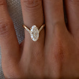 Oval Solitaire Lab Grown Diamond Engagement Ring