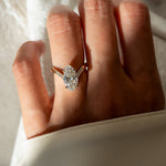 Oval Solitaire Lab Grown Diamond Engagement Ring