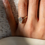 Oval Solitaire Lab Grown Diamond Engagement Ring