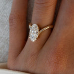 Oval Solitaire Lab Grown Diamond Engagement Ring