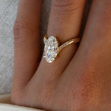Oval Solitaire Lab Grown Diamond Engagement Ring