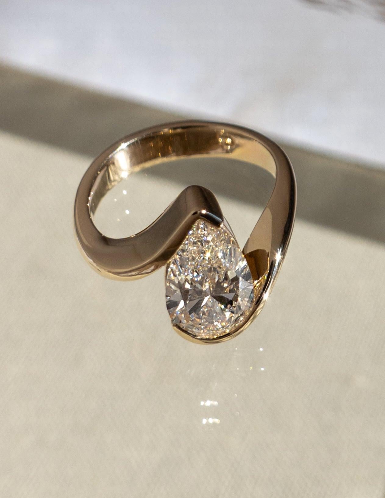 Oval Solitaire Lab Grown Diamond Engagement Ring