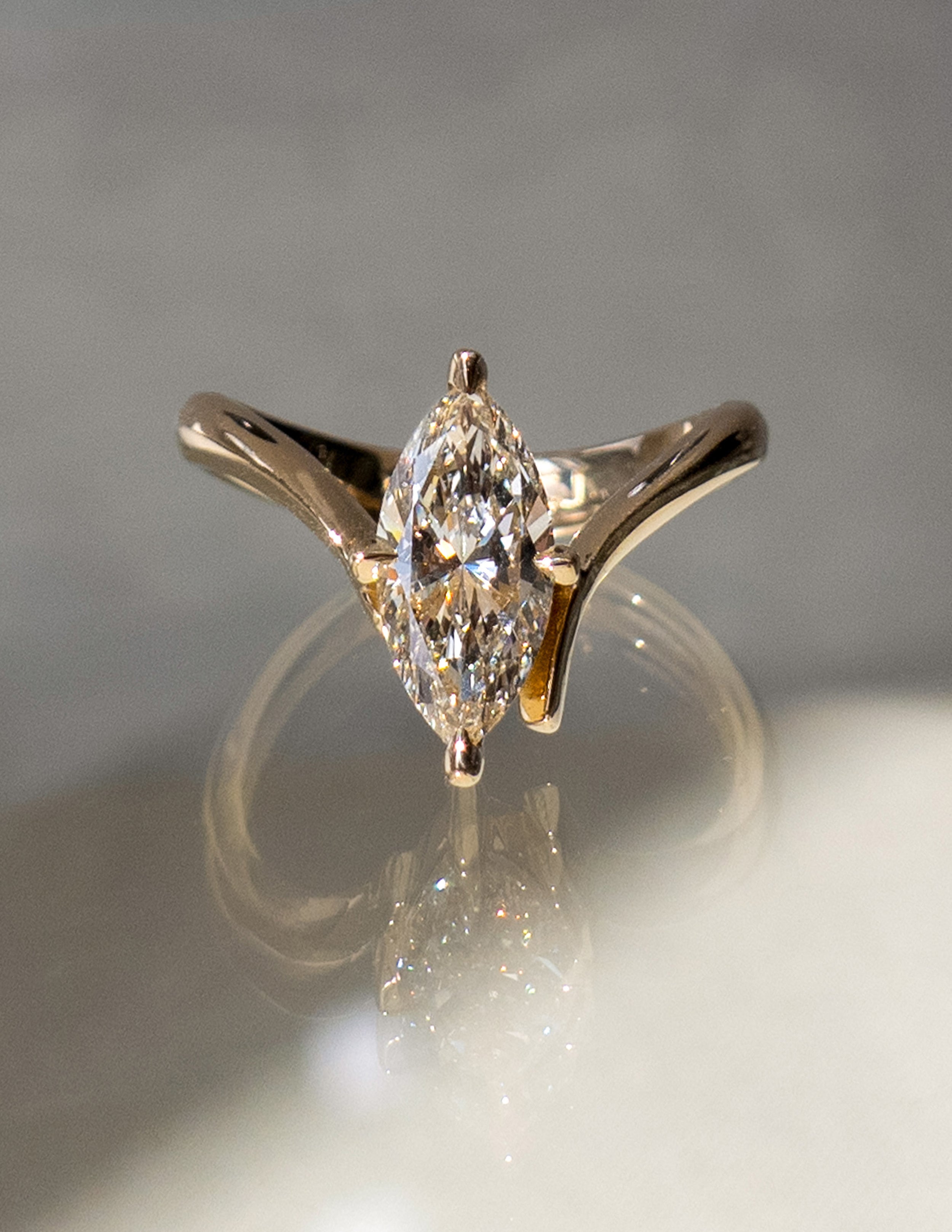 Oval Solitaire Lab Grown Diamond Engagement Ring