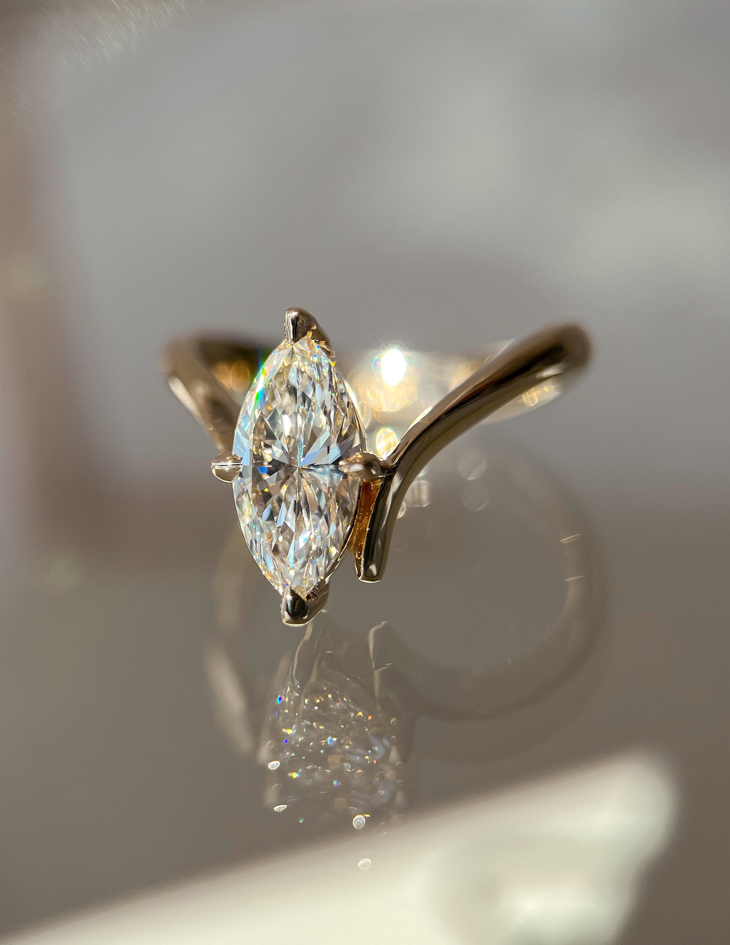 Oval Solitaire Lab Grown Diamond Engagement Ring