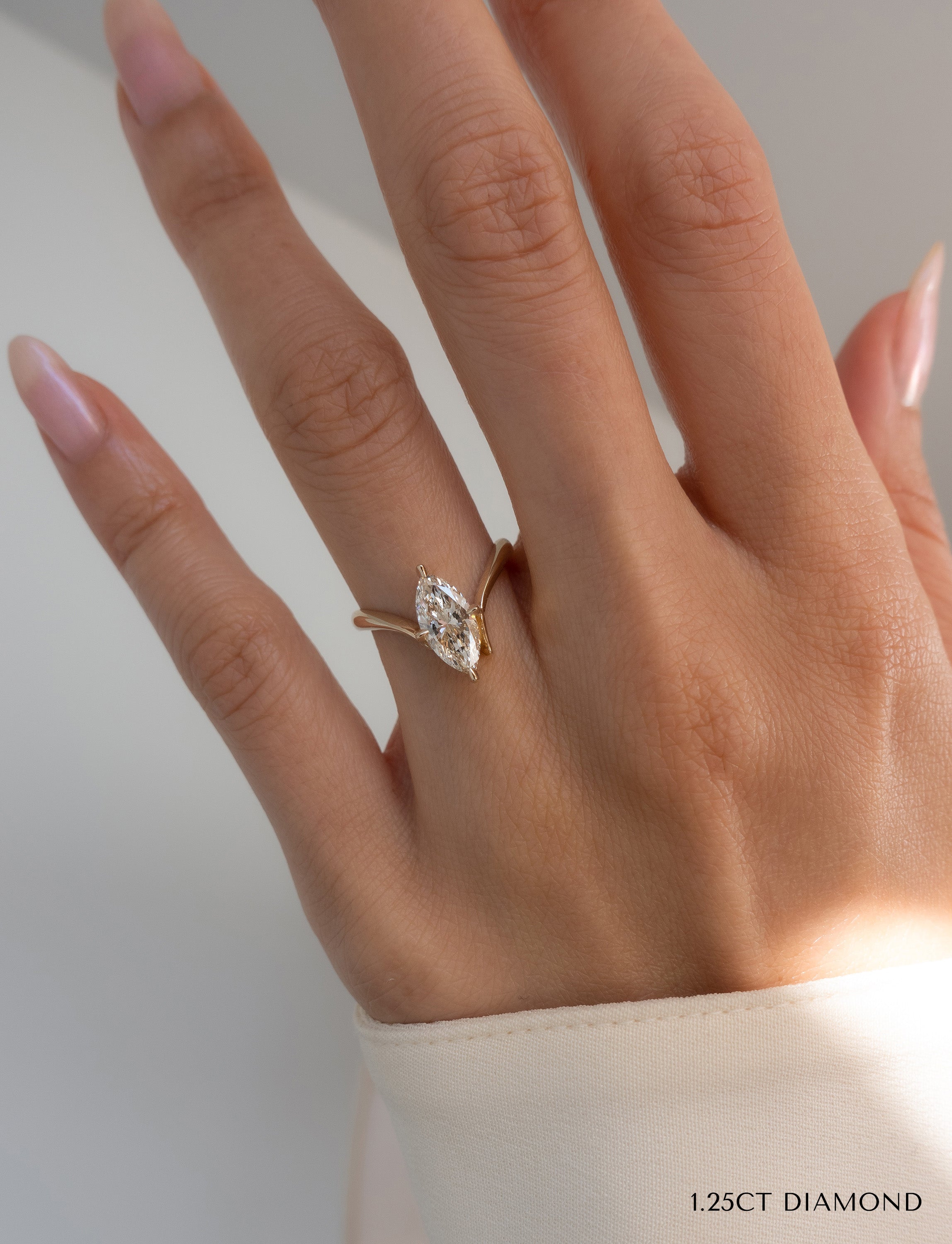Oval Solitaire Lab Grown Diamond Engagement Ring