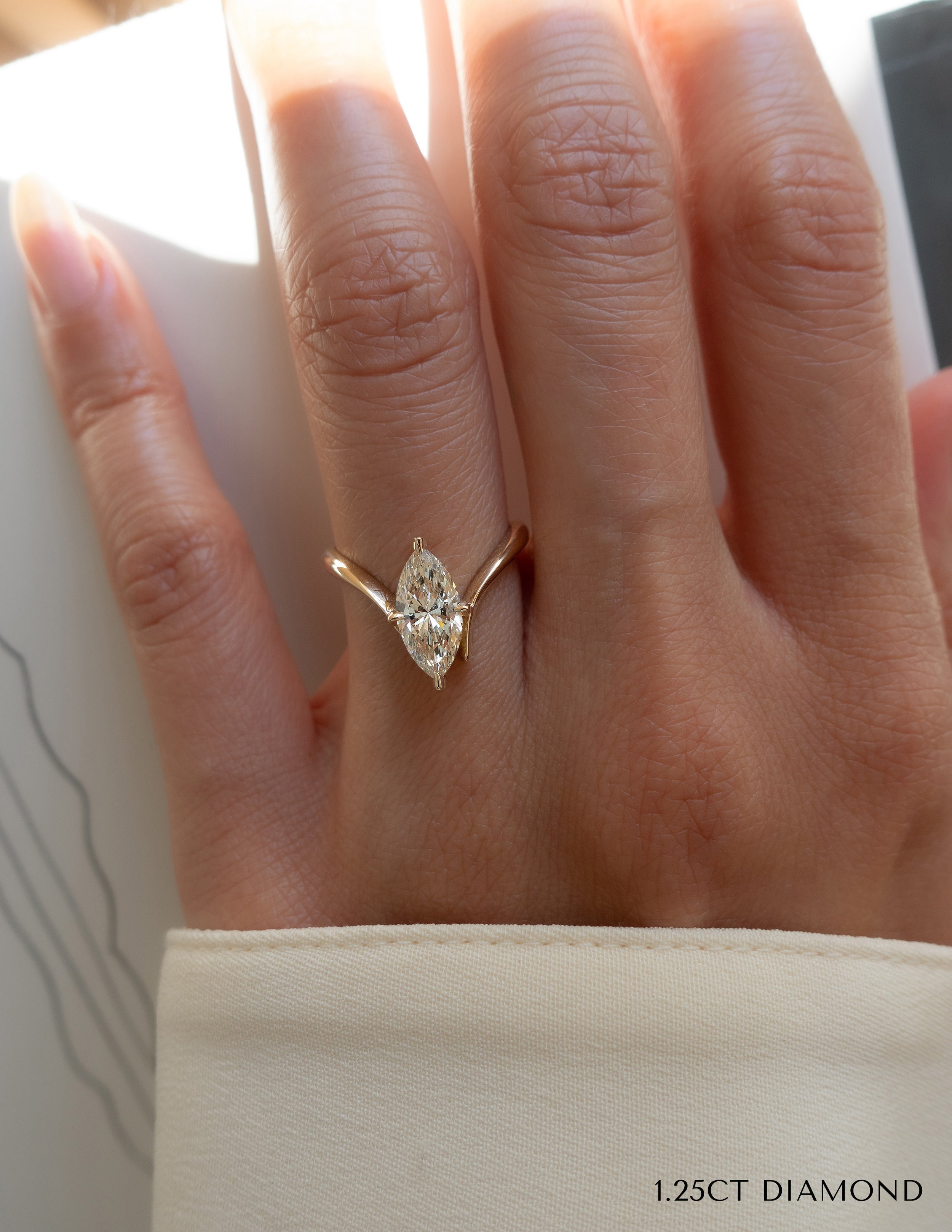 Oval Solitaire Lab Grown Diamond Engagement Ring