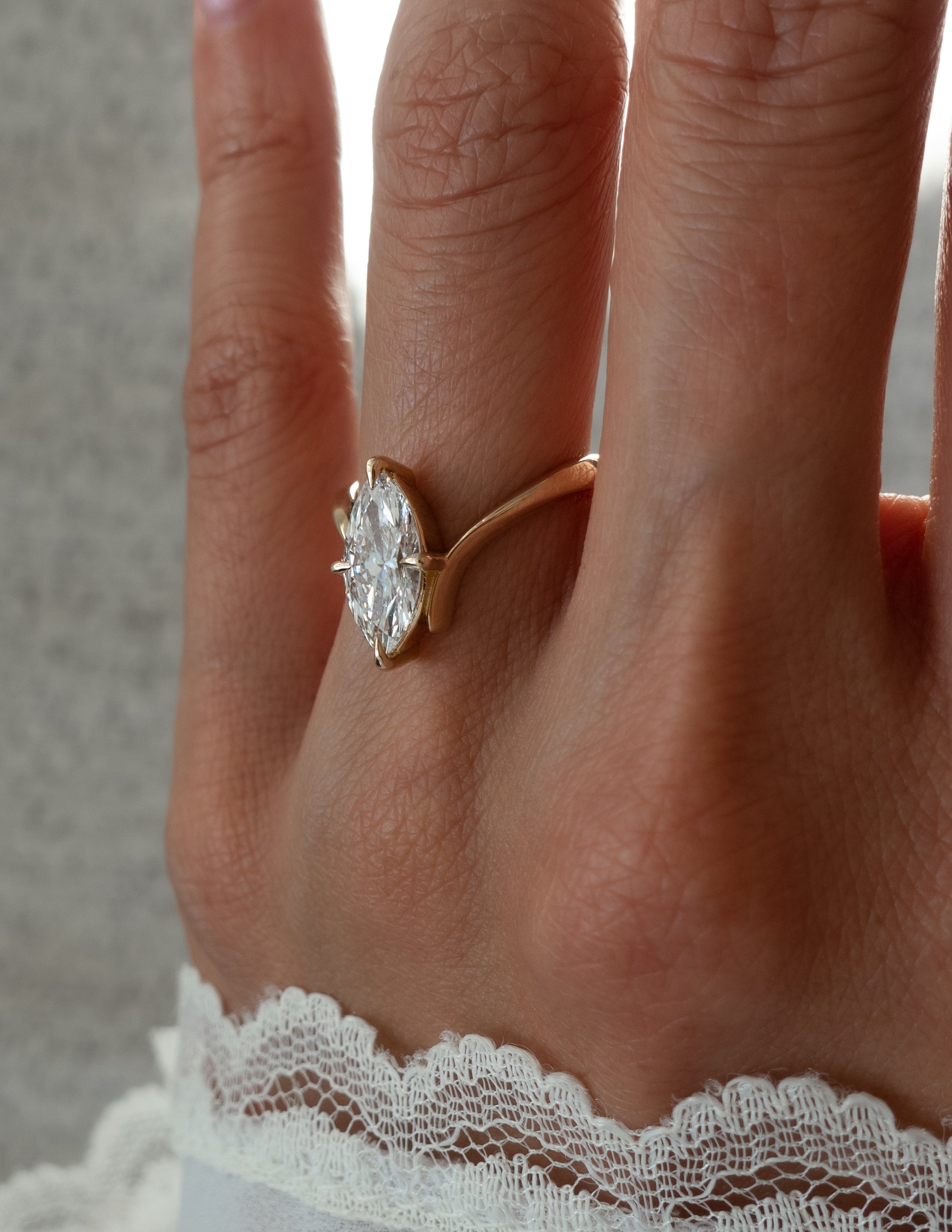 Oval Solitaire Lab Grown Diamond Engagement Ring