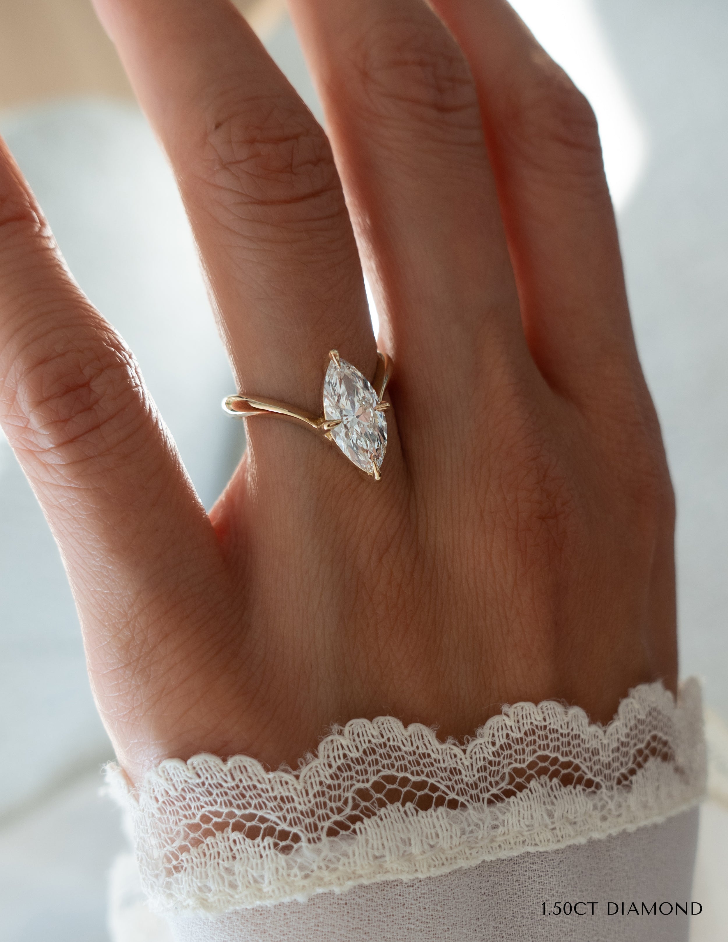 Oval Solitaire Lab Grown Diamond Engagement Ring