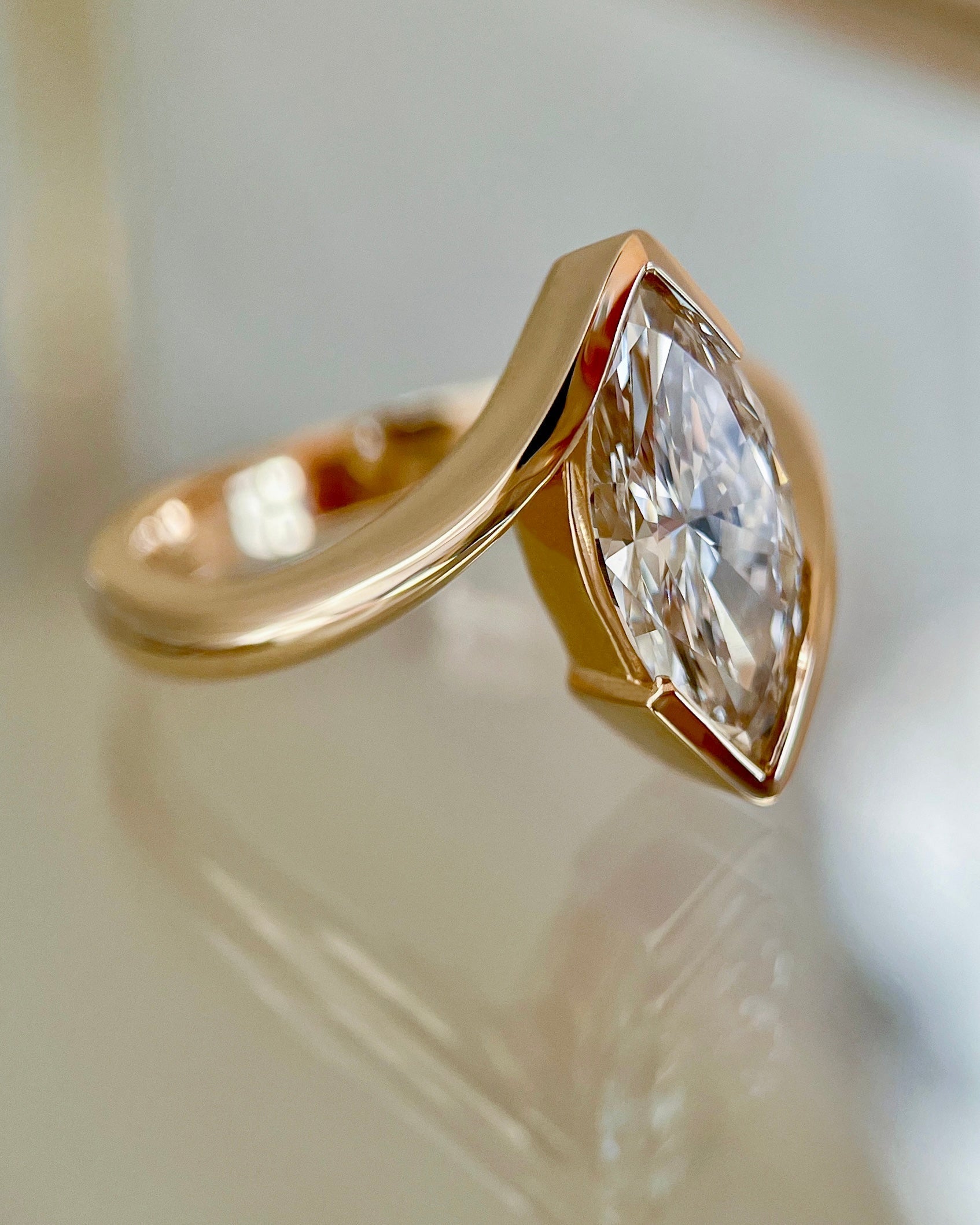 Oval Solitaire Lab Grown Diamond Engagement Ring