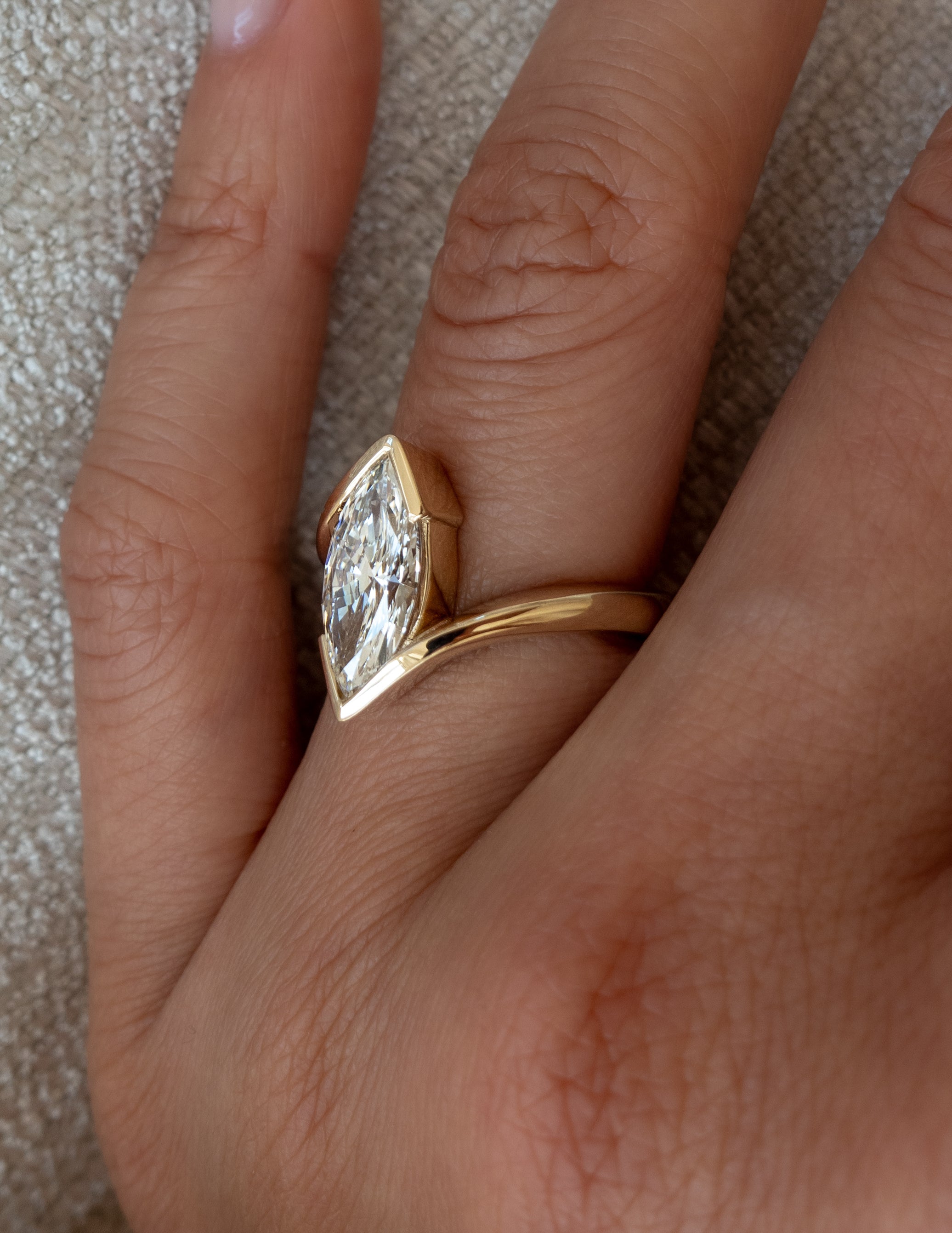 Oval Solitaire Lab Grown Diamond Engagement Ring