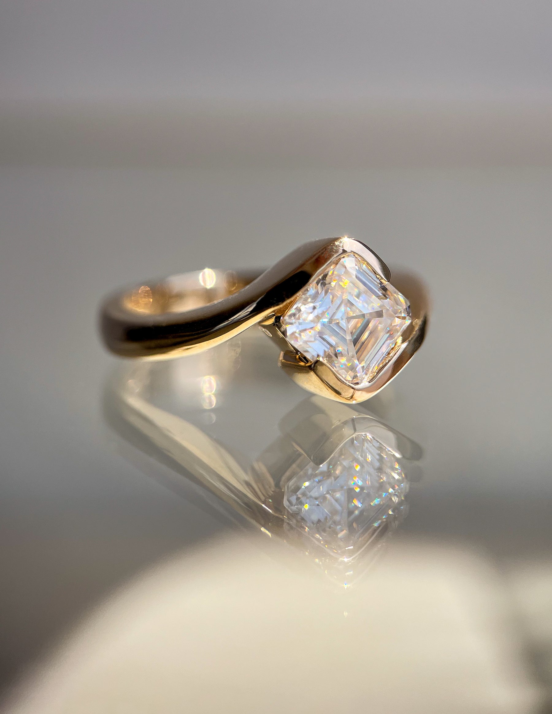 Oval Solitaire Lab Grown Diamond Engagement Ring