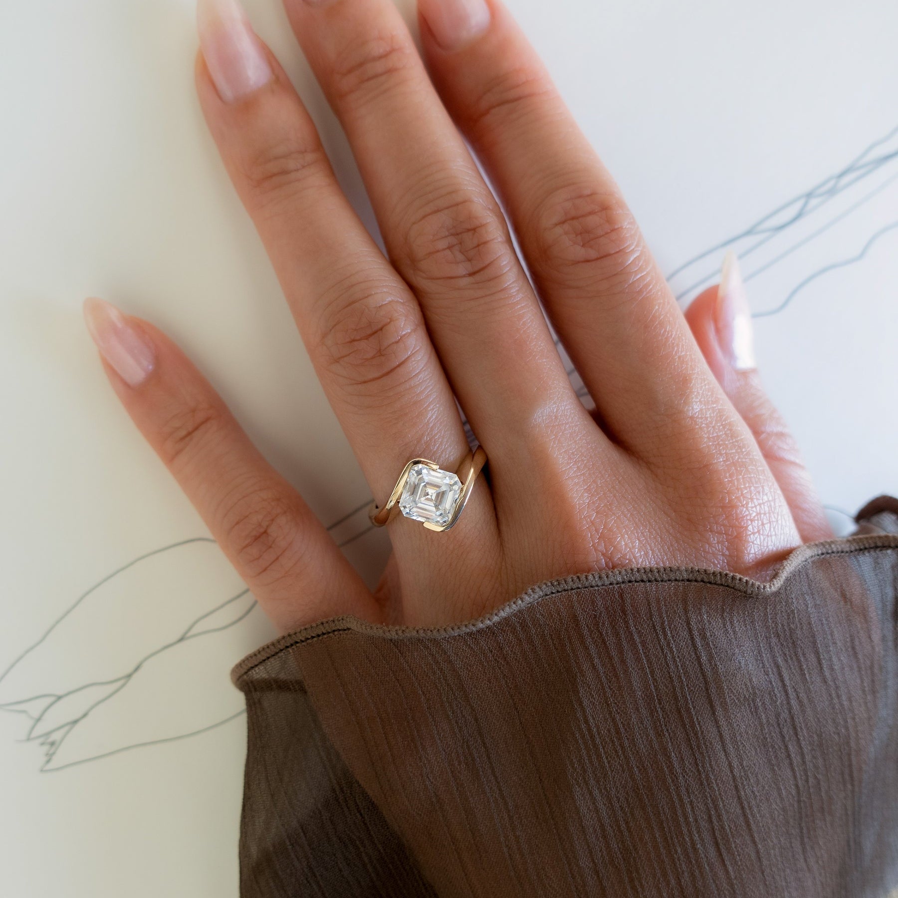 Oval Solitaire Lab Grown Diamond Engagement Ring