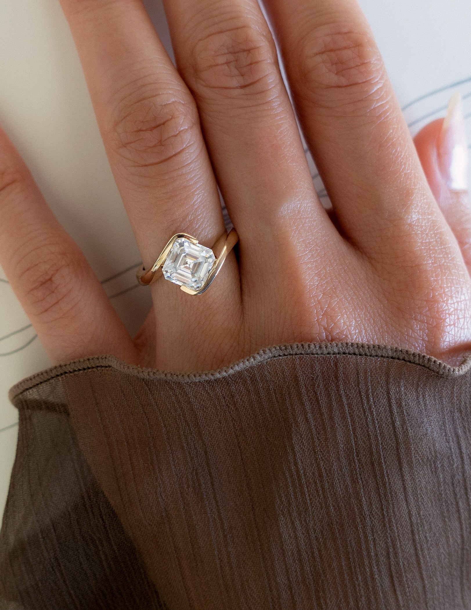 Oval Solitaire Lab Grown Diamond Engagement Ring